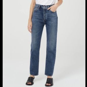 EUC Agolde 100% Organic Cotton 90’s Pinch Waist Jeans sz 25 Portrait Wash